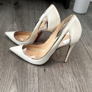 Christian Louboutin White Pigalle Follies Size 36